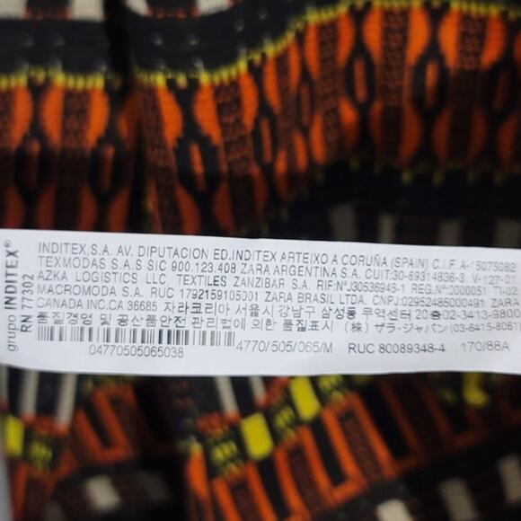 Zara Multicolor Geometric Jacquard Tribal Knit Pullover Sweater - Picture 4 of 7